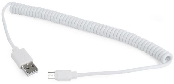 GEMBIRD Kabel Micro-USB 2.0 AM-MBM5P/Spirala/1.5 - CC-mUSB2C-AMBM-6-W