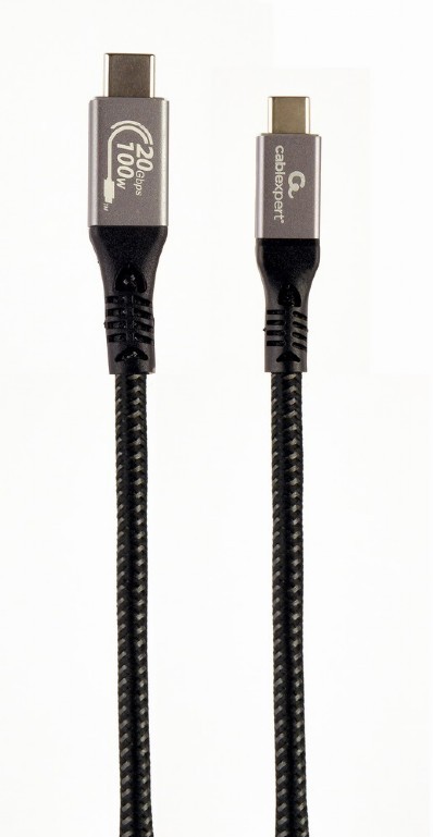 GEMBIRD Kabel Premium USB-C 3.2 gen 2 20 Gbps 100W 1.5m PD  - CCBP-USB3-CMCM100-1.5M