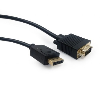 GEMBIRD Kabel DisplayPort VGA 1.8m czarny - CCP-DPM-VGAM-6