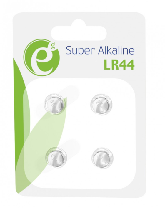 GEMBIRD Bateria alkaiczna LR44, 1.5V, 4 sztuki - EG-BA-LR444-01