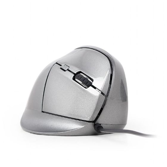 GEMBIRD Mysz ergonomiczna optyczna 6-przyciskowa szara - MUS-ERGO-02