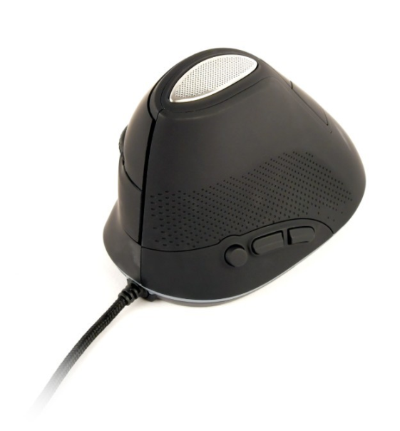 GEMBIRD Mysz optyczna ergonomiczna przewodowa mysz optyczna z 6 przyciskami,  kolor szary - MUS-ERGO-03