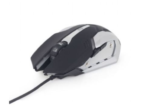 GEMBIRD Programowalna mysz dla graczy czarno-srebrna - MUSG-07