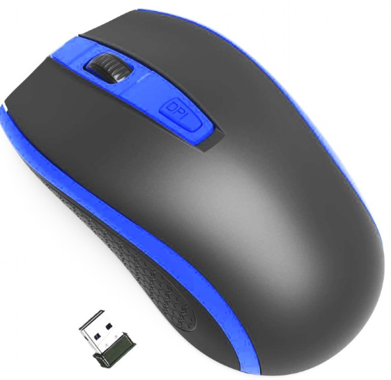 GEMBIRD Mysz optyczna czarno-niebieska - MUSW-107-B