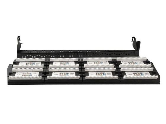 GEMBIRD Patch Panel 48 Portów 19'' Kat.6 z funkcją organizacji kabli  czarny  - NPP-C648CM-001