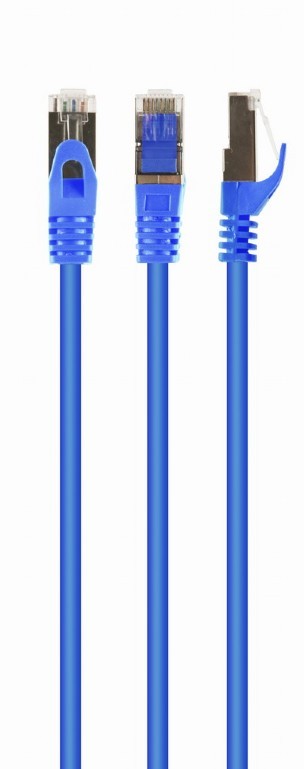GEMBIRD Patch cord kat.6A S/FTP LSZH 2m niebieski - PP6A-LSZHCU-B-2M