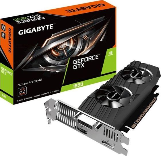 GIGABYTE Karta graficzna GTX 1650 OC LP 4GB 128bit GDDR5 HDMI/DP/DVI  - GV-N1650OC-4GL