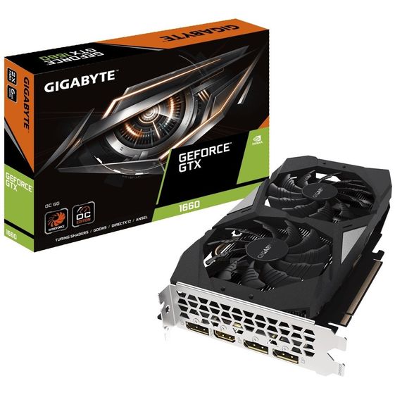 GIGABYTE Karta graficzna GeForce GTX 1660 OC 6GB 192BIT GDDR5 HDMI/3DP - GV-N1660OC-6GD