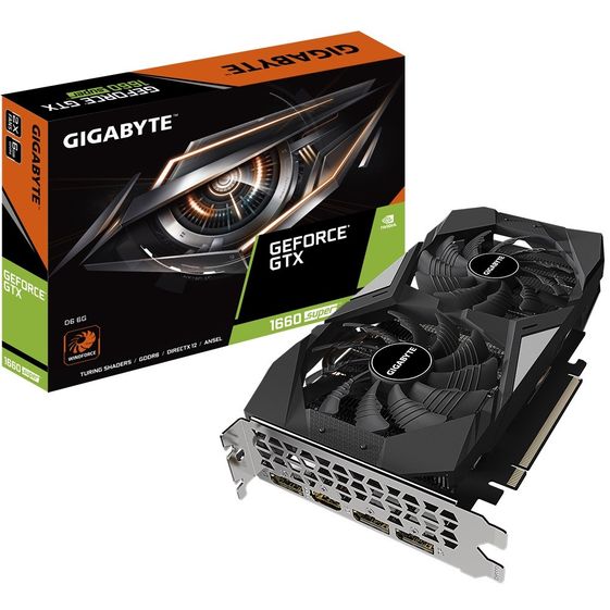 GIGABYTE Karta graficzna GTX 1660SUPER D6 6GB 192bit GDDR6 3DP/HDMI  - GV-N166SD6-6GD