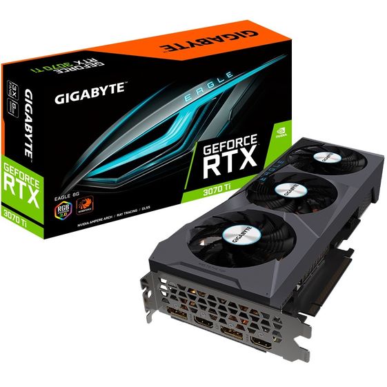 GIGABYTE Karta graficzna RTX 3070Ti EAGLE 8GB GDDR6 256bit 2DP/2HDMI  - GV-N307TEAGLE-8GD