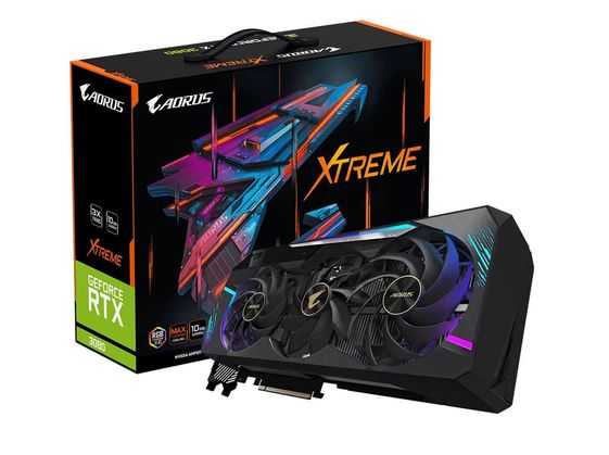 GIGABYTE Karta graficzna GeForce RTX 3080 AORUS XTREME 10GB LHR GDDR6X 320bit 3DP/HDMI  - GV-N3080AORUS X-10GD 2.0