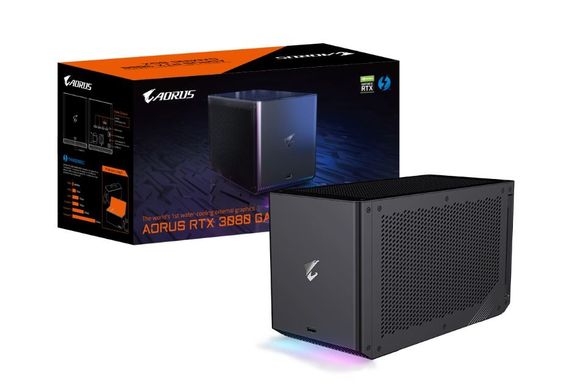 GIGABYTE  Karta graficzna GeForce RTX 3080 AORUS GAMING BOX 10G 2HDMI/3DP 550W PSU  - GV-N3080IXEB-10GD