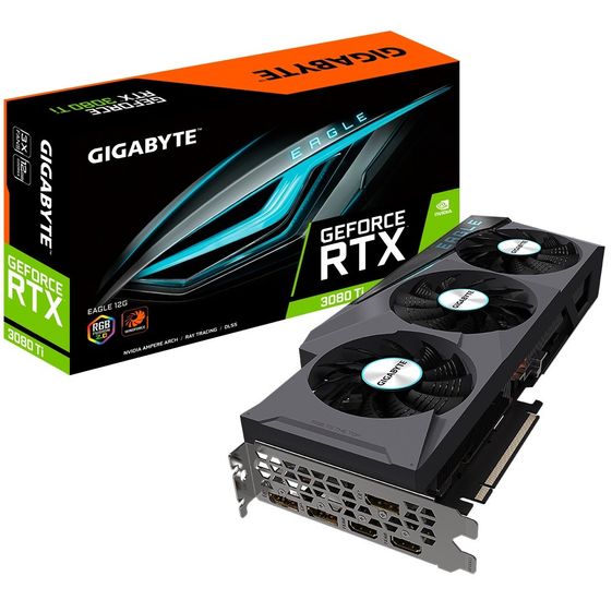 GIGABYTE Karta graficzna RTX 3080Ti EAGLE 12GB GDDR6X 384bit 3DP/2HDMI  - GV-N308TEAGLE-12GD