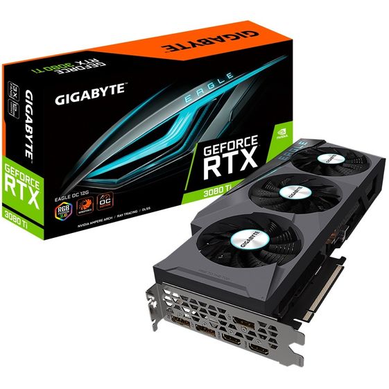 GIGABYTE Karta graficzna RTX 3080 Ti EAGLE OC 12GB GDDR6X 384bit 3DP/2HDMI - GV-N308TEAGLE OC-12GD