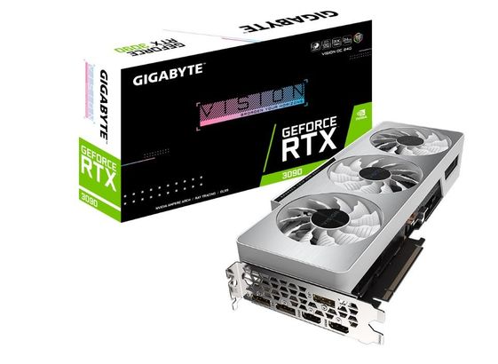 GIGABYTE Karta graficzna GeForce RTX 3090 VISION OC 24GB GDDR6X 384bit 3DP/2HDMI  - GV-N3090VISION OC-24GD