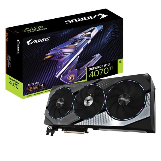 GIGABYTE Karta graficzna GeForce RTX 4070 Ti ELITE 12GB GDDR6X 192bit 3DP/HDMI  - GV-N407TAORUS E-12GD