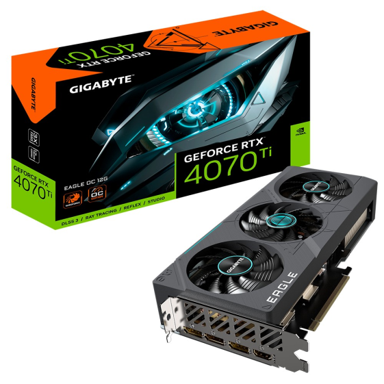 GIGABYTE Karta graficzna GeForce RTX 4070 Ti EAGLE OC 2.0 12GB GDDR6X 192bit - GV-N407TEAGLE OC-12GD 2.0