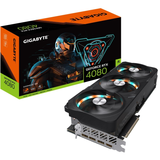 GIGABYTE Karta graficzna GeForce RTX 4080 16GB GAMING OC GDDR6X 256bit 3DP/HDMI - GV-N4080GAMING OC-16GD