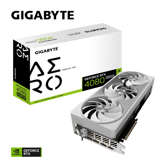 GIGABYTE Karta graficzna RTX 4080 SUPER AERO OC 16GB GDDR6X 256bit HDMI  - GV-N408SAERO OC-16GD