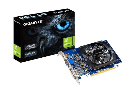 GIGABYTE Karta graficzna GeForce GT 730 2GB DDR5 64bit DVI/HDMI/DSUB  - GV-N730D5-2GI 2.0