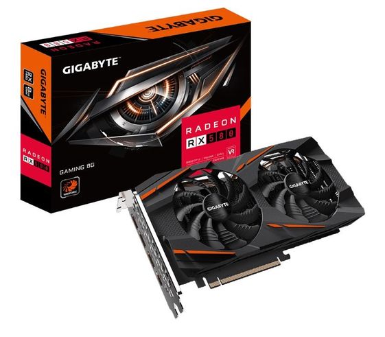 GIGABYTE Karta graficzna Radeon RX 580 GAMING 8GB 2.0 256bit GDDR5 HDMI/3DP - GV-RX580GAMING-8GD 2.0