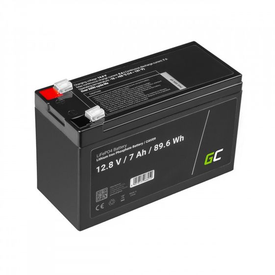 GREEN CELL Akumulator LiFePO4 12V 12,8V 7Ah - CAV09