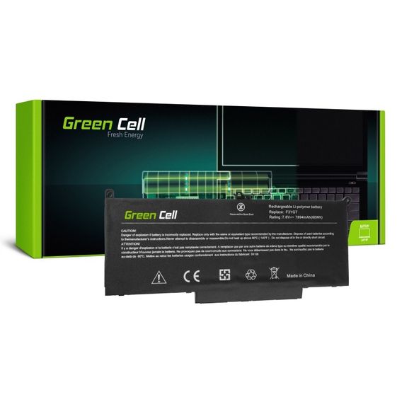 GREEN CELL Bateria do Dell 7280 F3YGT 7,6V 7,9Ah  - DE129