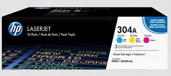 HP INC Toner 304A CP2025 3-Pack CMY CF372AM  - CF372AM