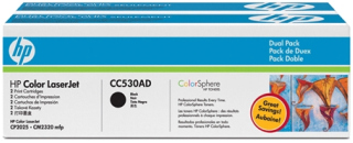 HP INC Toner 304A CP2025/CM2320 CP2025 Czarny Dwupak 3.5k CC530AD - CC530AD