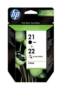 HP INC Combo Pack Tusz 21 + 22 SD367AE - SD367AE