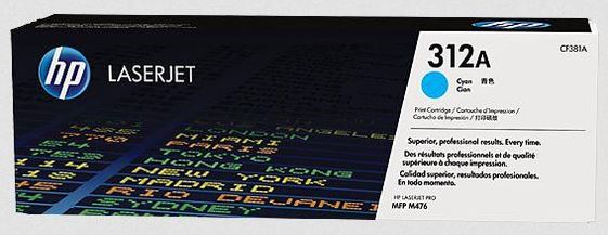 HP INC Toner 312A Cyan 2.7k CF381A - CF381A