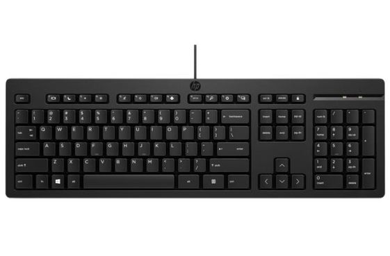 HP INC Klawiatura przewodowa 125  266C9AA#UUZ  - 266C9AA#UUZ