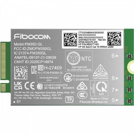 HP INC Modem 5G NR/4G WWAN AM5R4AA - AM5R4AA