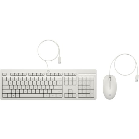 HP INC Zestaw Klawiatura i mysz 225 przewodowe G2 biały AW5S6AA#ABB  - AW5S6AA#ABB