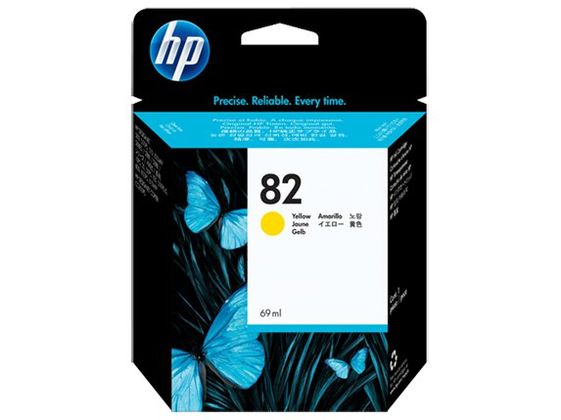 HP INC Tusz nr 82 Żółty C4913A - C4913A