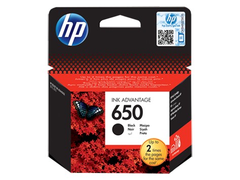 HP INC Tusz nr 650 Black CZ101AE - CZ101AE