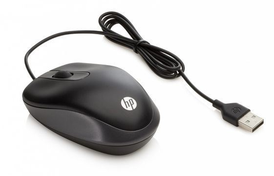 HP INC Mysz USB Wired Travel G1K28AA - G1K28AA