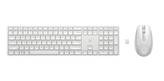 HYPERX Zestaw klawiatura i mysz 650 bezprzewodowy biały 4R016AA#ABB  - 4R016AA#ABB