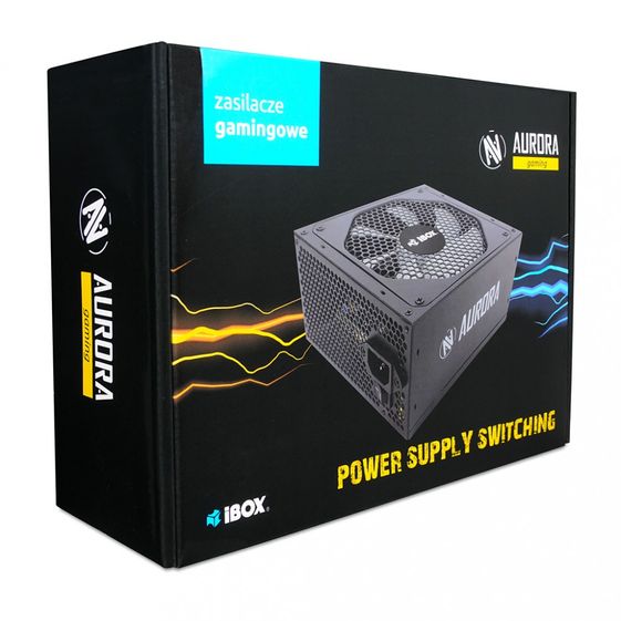 iBOX Zasilacz Aurora 400W 14 fan gaming BOX - ZIA400W14CMBOX