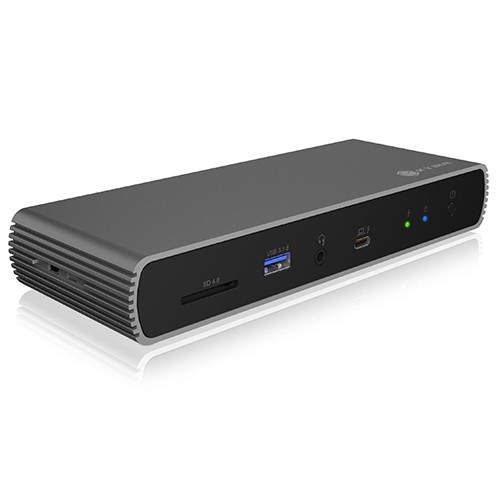 ICYBOX Stacja dokująca IB-DK8801-TB4 Thunderbolt 4, 10w1, 100W,USB, 2,5GB LAN,Multi Display - IB-DK8801-TB4