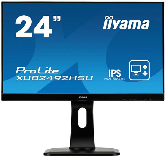 IIYAMA Monitor 24 XUB2492HSU- SPEAKERS,ULTRASLIM,USB - XUB2492HSU-B1