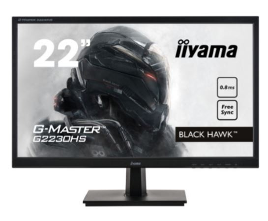 IIYAMA Monitor 21.5 cala G2230HS-B1 0.8ms,HDMI,DP,2x1W,FreeSync - G2230HS-B1