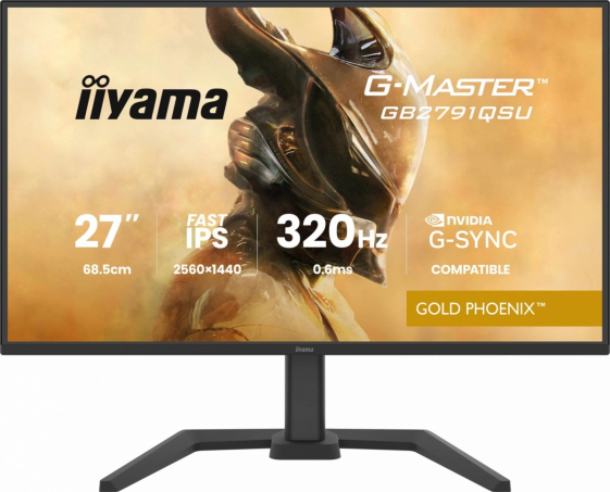 IIYAMA Monitor 25 cali GB2791QSU-B1 0.6ms,DP,2xHDMI 2.1 ,320Hz, Fast IPS,  WQHD,350 cd/m2, USB HUB x4 (2x Type-A, 2x Type-C), G-SYNC compatible - HDMI: 2 - GB2791QSU-B1