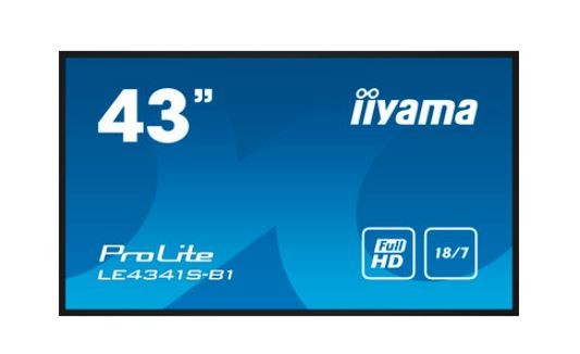 IIYAMA Monitor wielkoformatowy 43 cale LE4341S-B1 IPS,FHD,18/7,LAN,HDMI  - LE4341S-B1