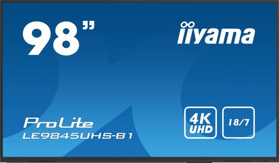 IIYAMA Monitor 98 cali LE9845UHS-B1 IPS,4K,18/7,ANDROID9.0,WiFi,LAN  - LE9845UHS-B1