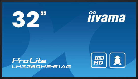 IIYAMA Monitor wielkoformatowy 31.5 cala LH3260HS-B1AG matowy 24h/7  500(cd/m2) VA 1920 x 1080 FHD Android.11 Wifi CMS(iiSignage2)  - LH3260HS-B1AG