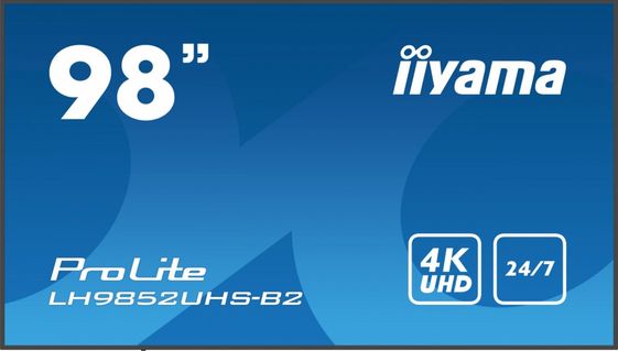 IIYAMA Monitor 98 cali LH9852UHS-B2 IPS,4K,24/7,SDM,ANDROID8.0,500cd,2x10W  - LH9852UHS-B2