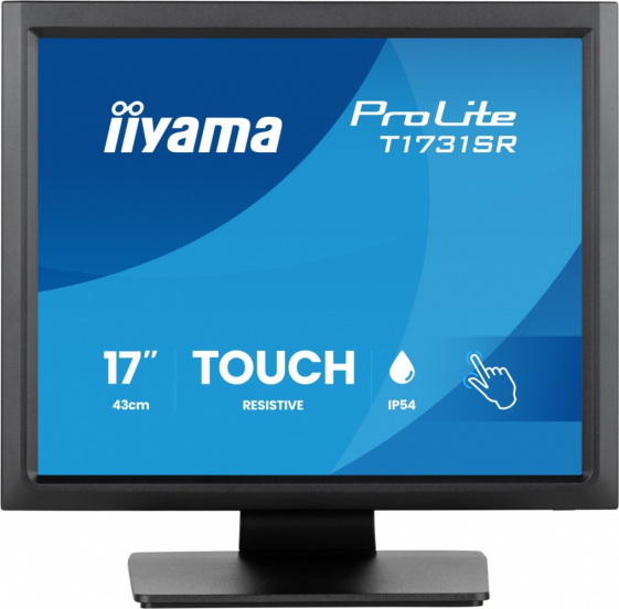 IIYAMA Monitor  17 cali ProLite T1731SR-B2S TN,RESISTIVE,HDMI,DP,VGA,250cd,1000:1,  5ms - T1731SR-B2S
