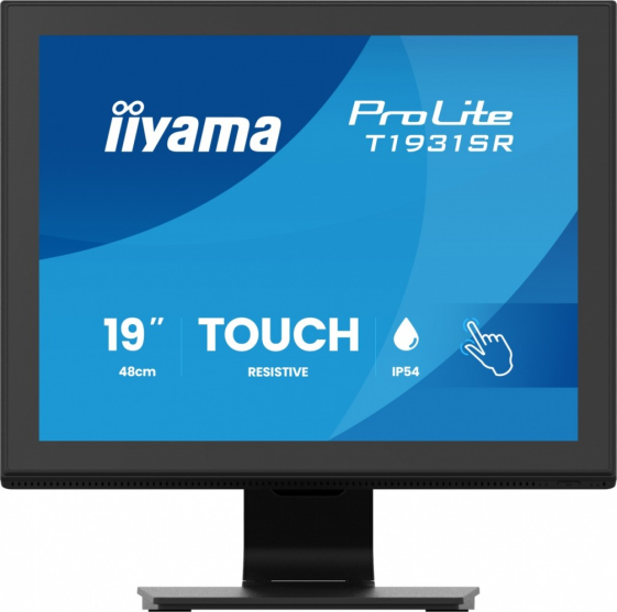 IIYAMA Monitor 19 cali T1931SR-B2S RESIS.IP54,HDMI,DP,VGA,2x1W,5:4 - T1931SR-B2S