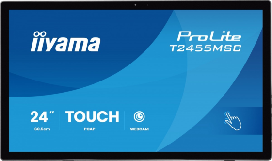 IIYAMA Monitor 24 cale T2455MSC-B2 POJ.10PKT.IPS,HDMI,DP,USB3.0,CAM,MIC,   FHD 120Hz  - T2455MSC-B2